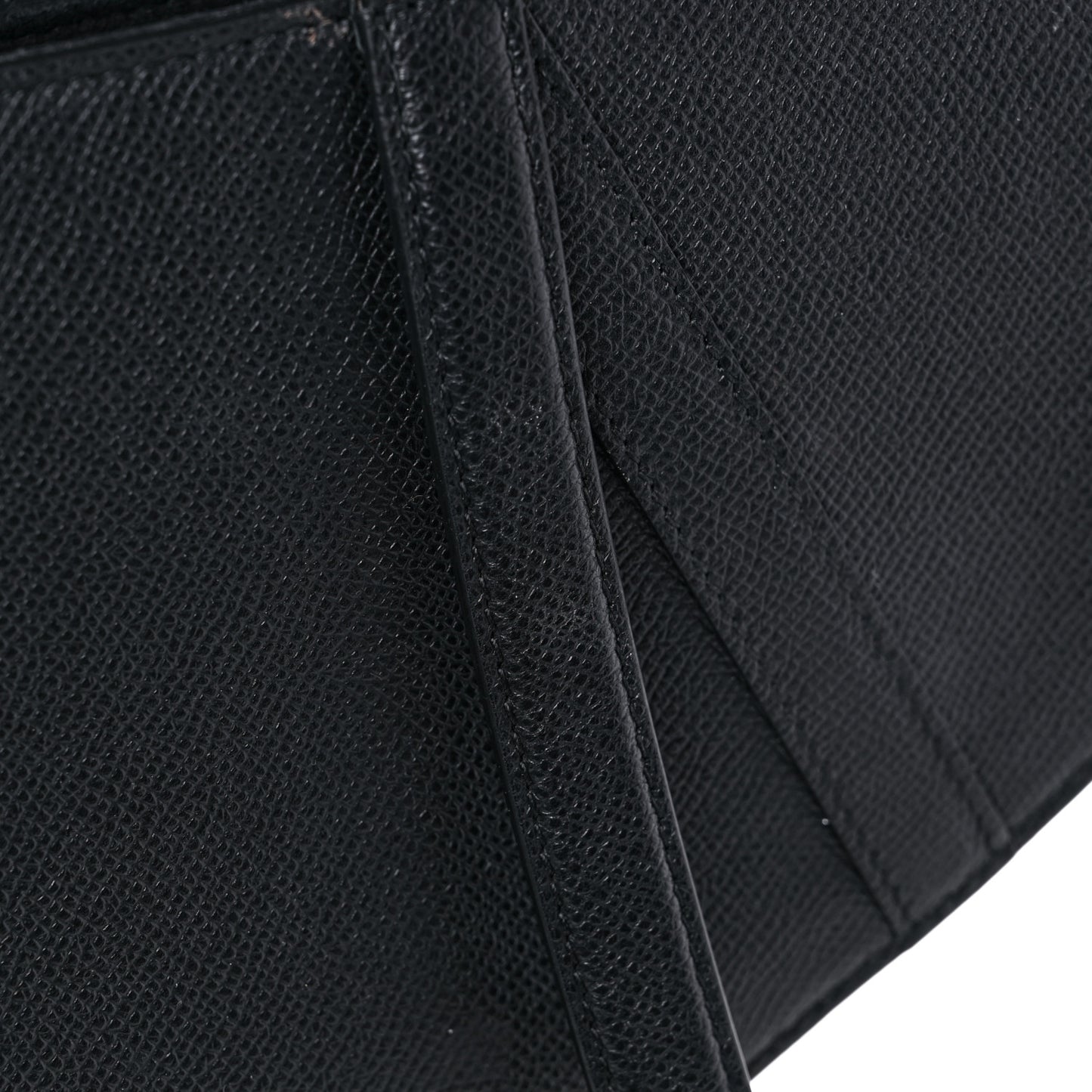 Grained Calfskin Saddle Bag Black