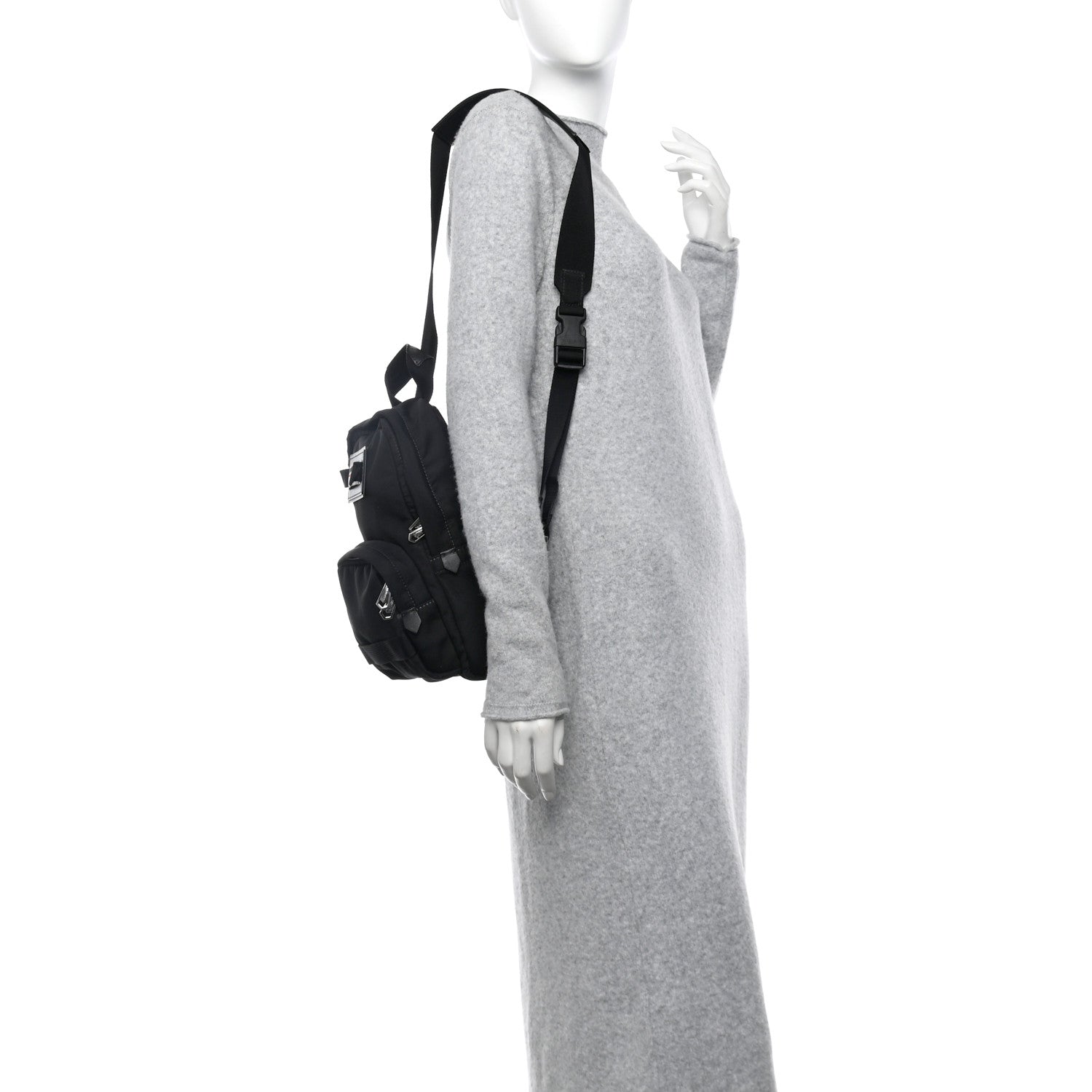 Givenchy Nylon Small Downtown Sling Bag Black 2 of 10