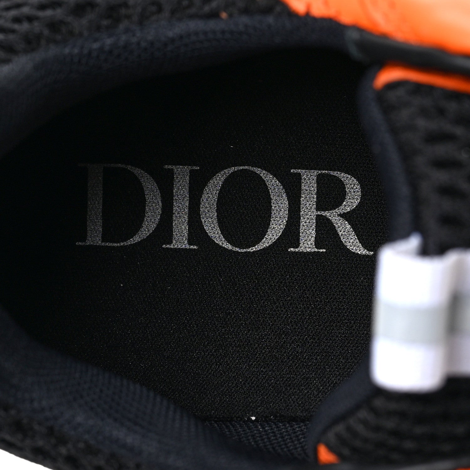 Christian Dior Technical Mesh Calfskin Mens B22 Sneakers 40 White Orange 7 of 8