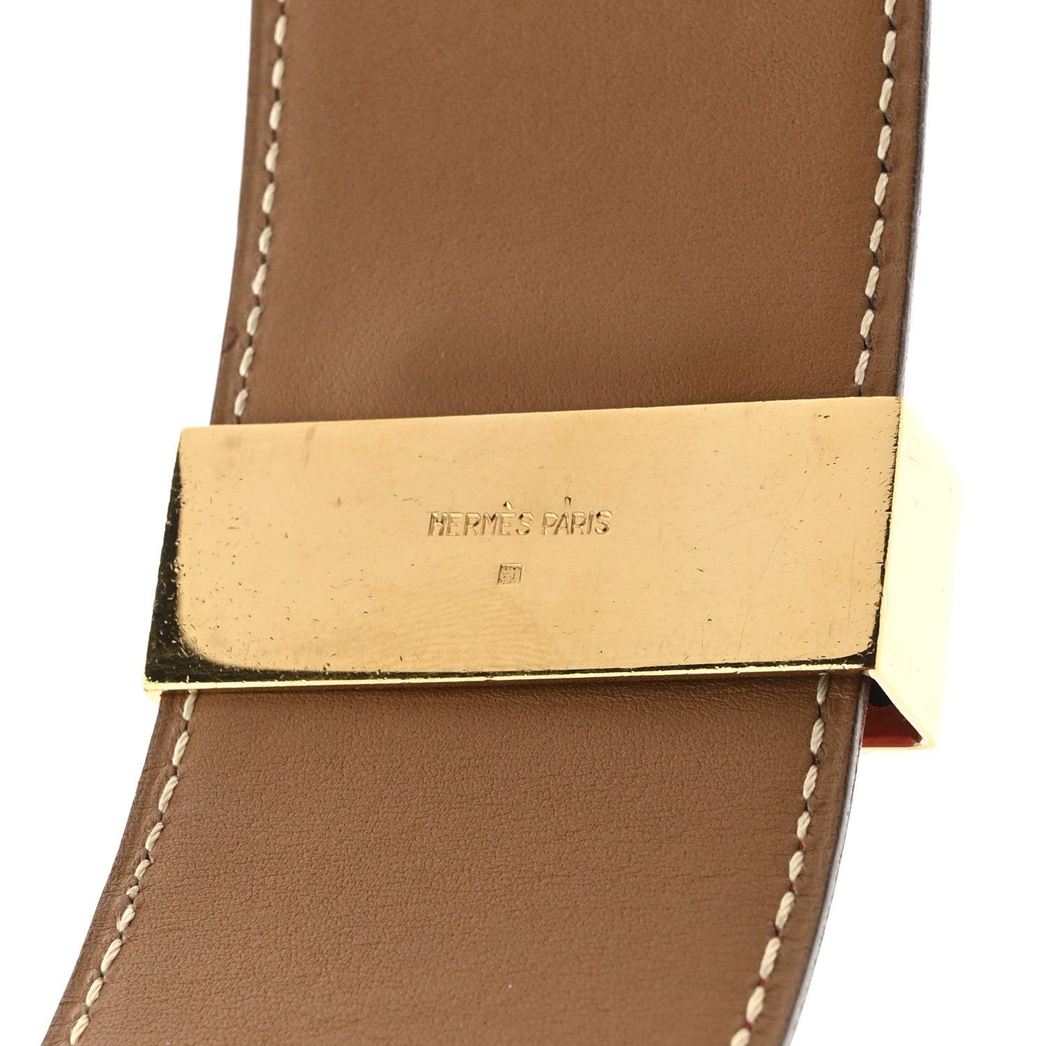 Hermes Epsom Collier De Chien CDC Belt 76 Rouge Casaque 4 of 6