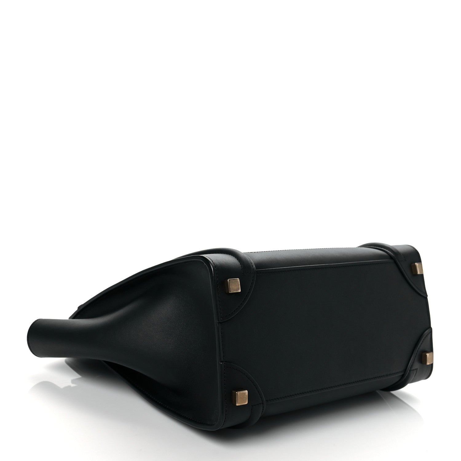 Celine Drummed Calfskin Micro Luggage Black 4 of 9