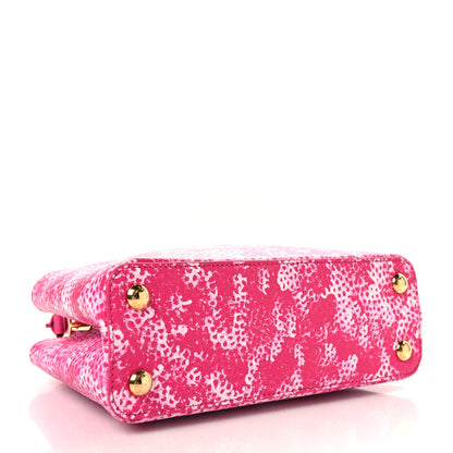 Louis Vuitton LV X YK Taurillon Infinity Net Capucines BB Fuchsia 3 of 8