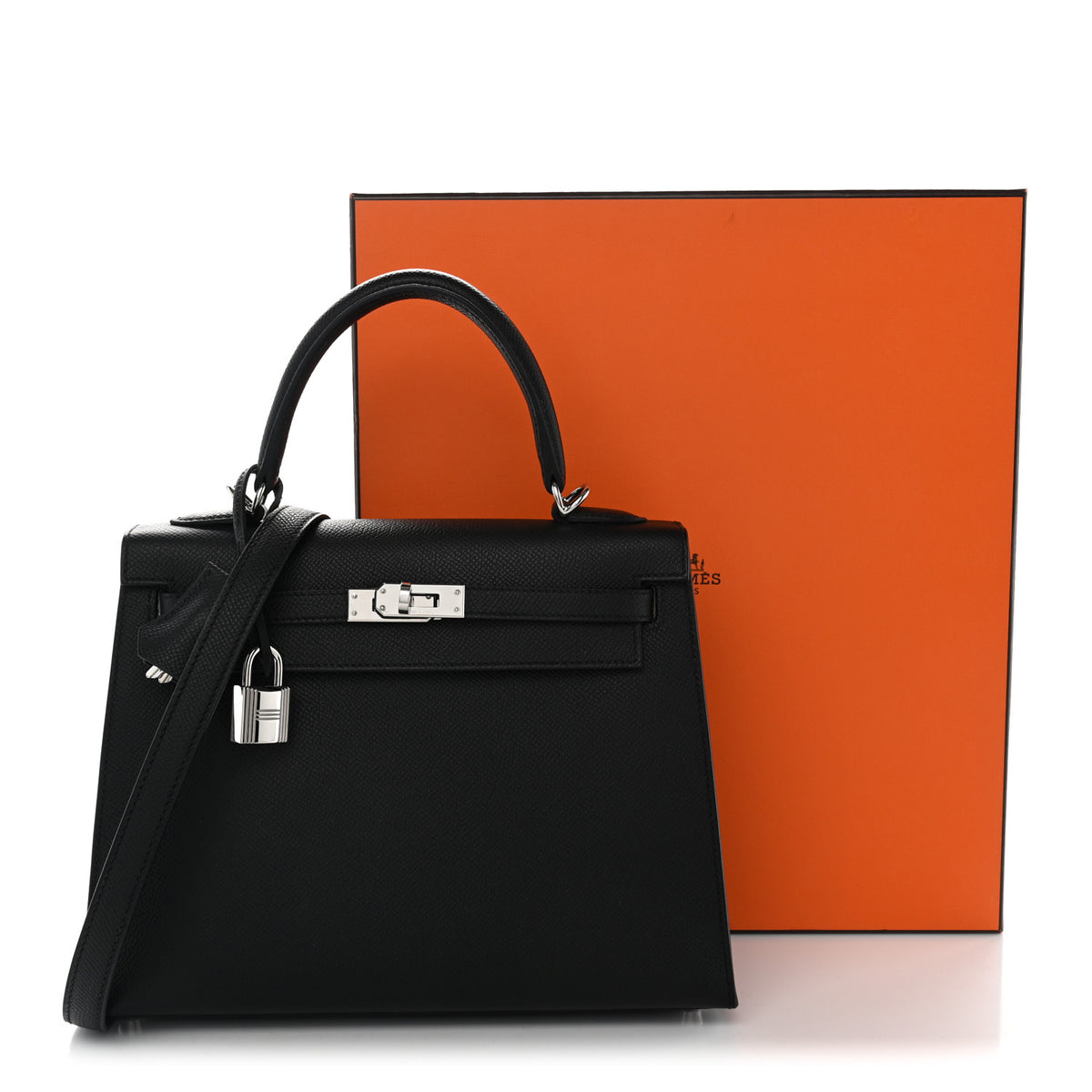 Hermes Epsom Kelly Sellier 25 Black 11 of 11