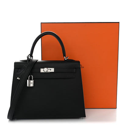 Hermes Epsom Kelly Sellier 25 Black 11 of 11