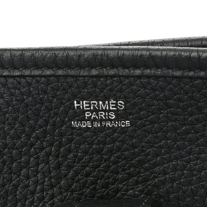 Hermes Taurillon Clemence Evelyne III PM Black 5 of 9