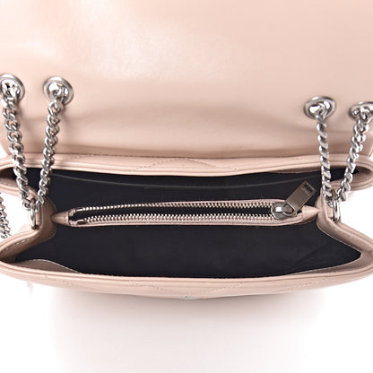 Saint Laurent Calfskin Y Quilted Monogram Small Loulou Chain Satchel Nude Powder 5 of 21