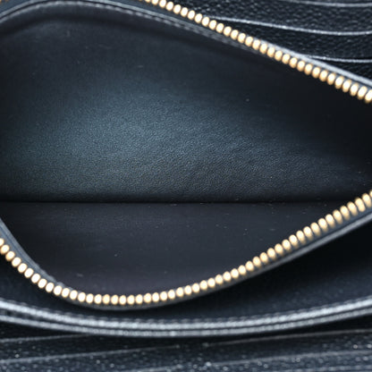 Louis Vuitton Metallic Empreinte Monogram Zippy Wallet Navy Blue 7 of 13