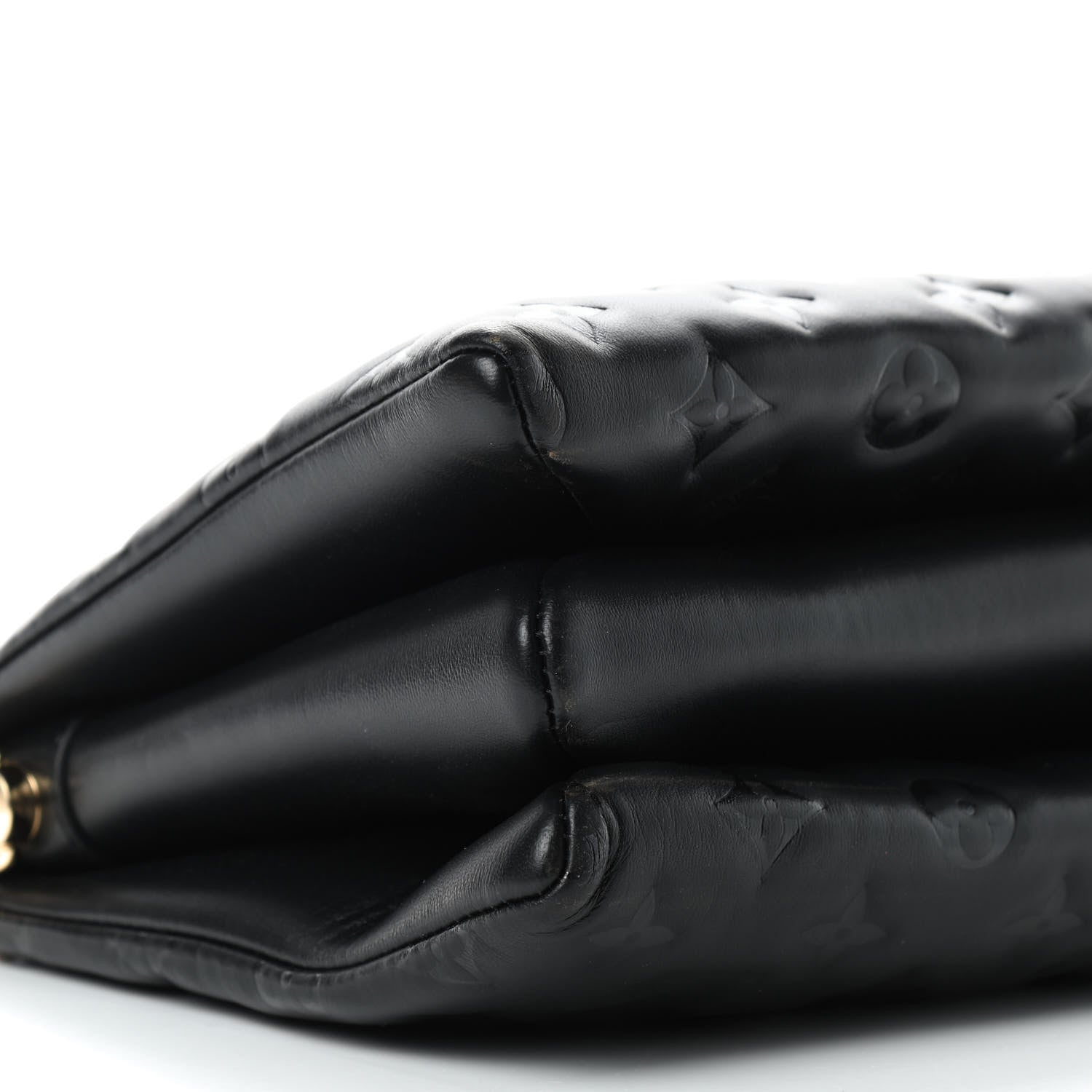 Louis Vuitton Lambskin Embossed Monogram Coussin PM Black 5 of 8