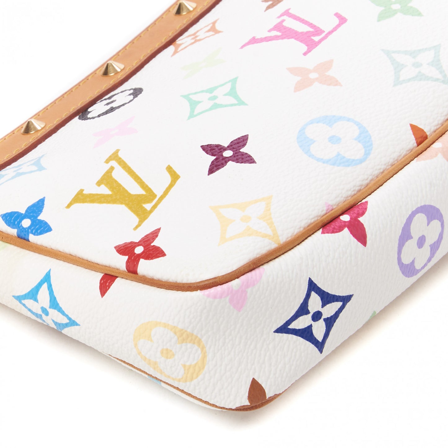 Monogram Multicolor Pochette Accessories White