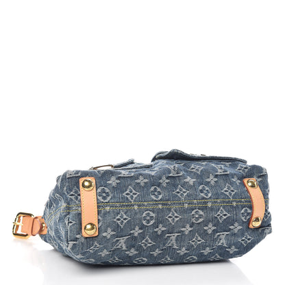 Louis Vuitton Monogram Denim Baggy PM Blue 4 of 9