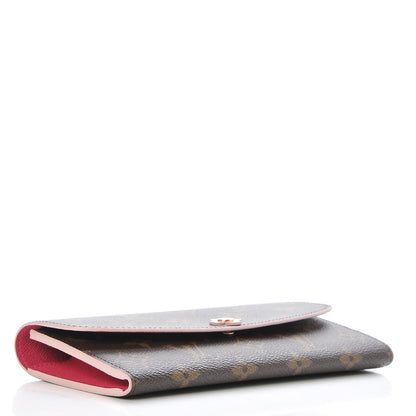 Louis Vuitton Monogram Bloom Flower Emilie Wallet 4 of 8