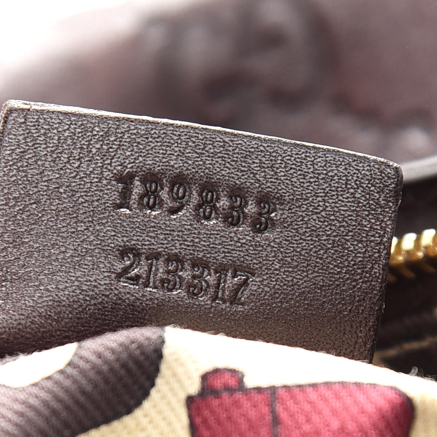 Guccissima Large D Gold Ring Hobo Chocolate Brown