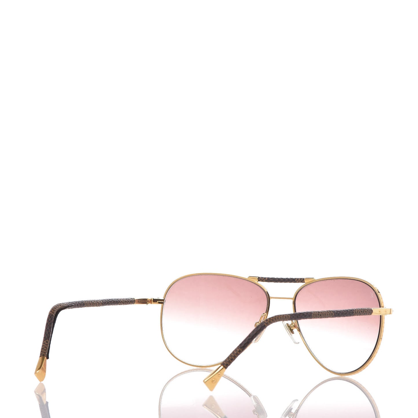 Damier Ebene Conspiration Pilote Sunglasses Z0202U Gold