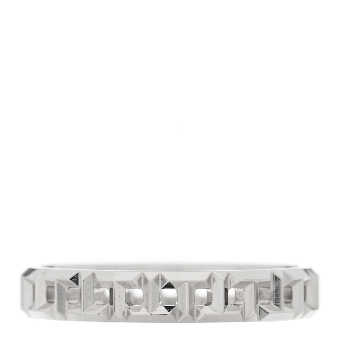 18K White Gold Narrow T True Band Ring 54 7