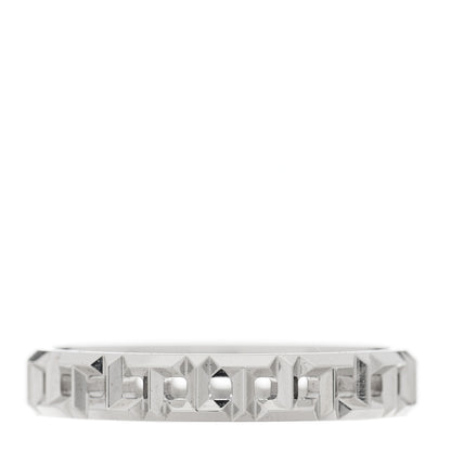 Tiffany 18K White Gold Narrow T True Band Ring 54 7 3 of 5