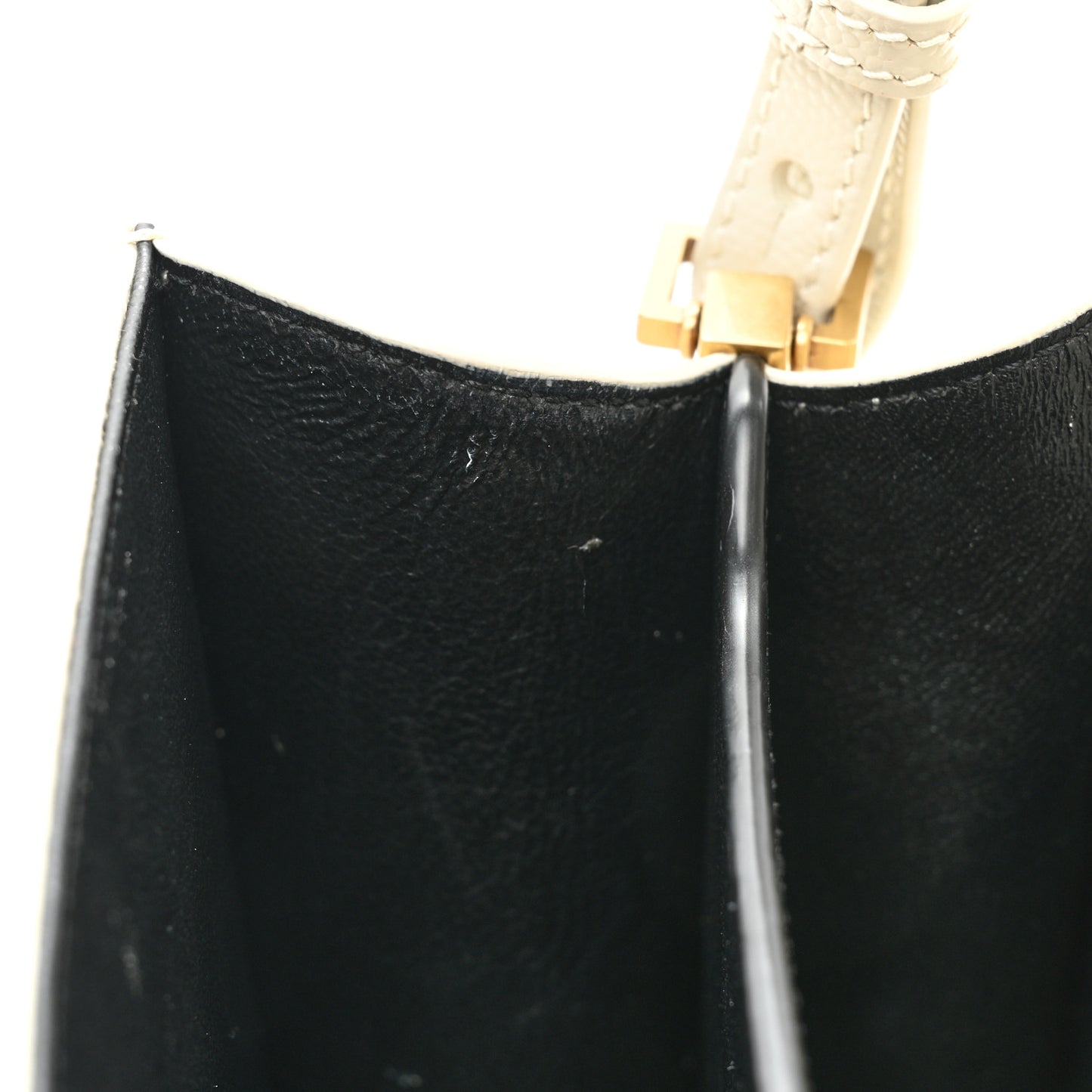 Grain de Poudre Mini Classic Monogram Cassandra Top Handle Vintage White