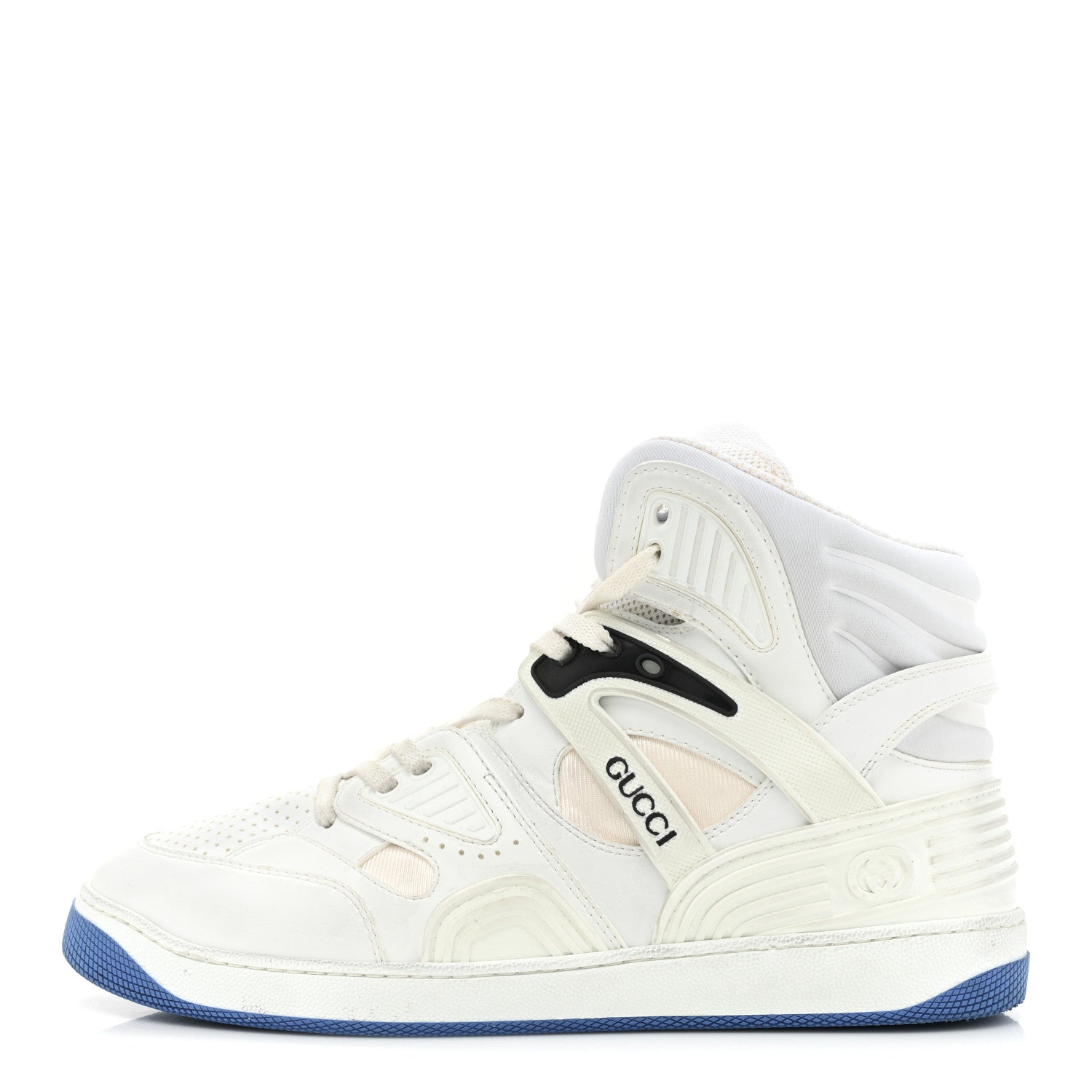 Gucci Demetra Mens Basket High Top Sneakers 9 Great White 1 of 14