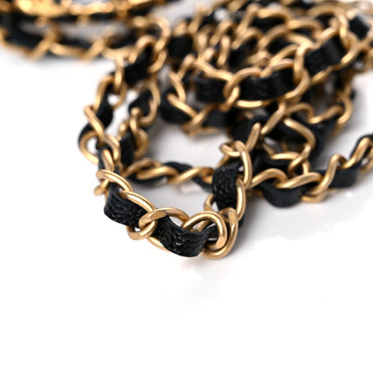 Chanel Shiny Caviar Quilted Pick Me Up Wallet On Chain WOC Black 12 of 14