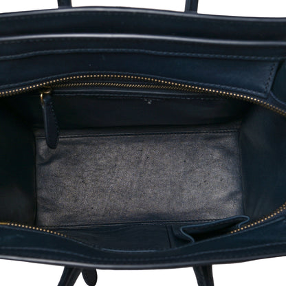 Celine Smooth Calfskin Micro Luggage Navy 5 of 12