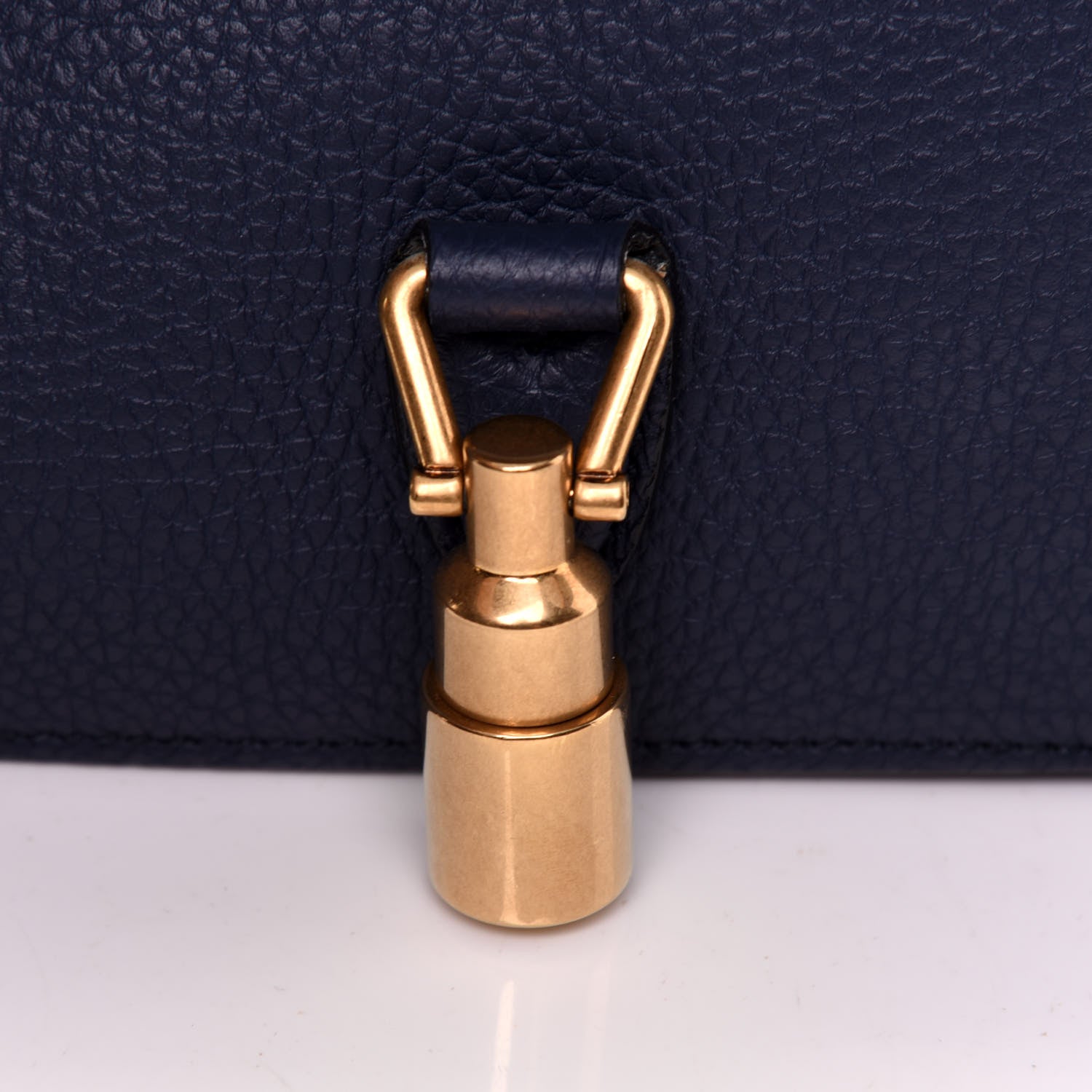 Gucci Soft Grained Calfskin Small Jackie Shoulder Bag Classic Blue Marine 16 of 21