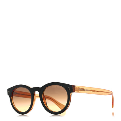 Louis Vuitton Acetate LV Urban Round Sunglasses Z2404W Black Orange 1 of 7