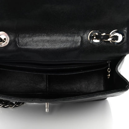 Chanel Caviar Quilted Jumbo Single Flap Black 5 of 10