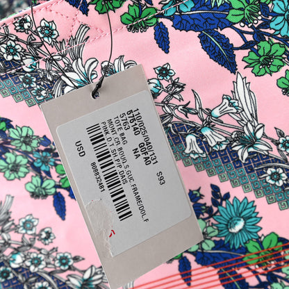 Gucci Patent Canvas Frame Logo Bouquet Print Vertical Tote Pink Daisy 11 of 11