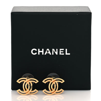 Chanel Metal Obazine CC Earrings Gold 6 of 6