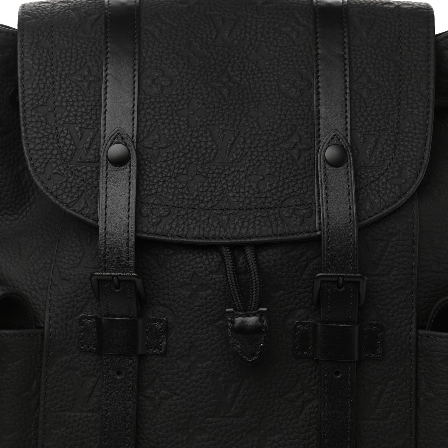 Taurillon Monogram Christopher MM Backpack Black