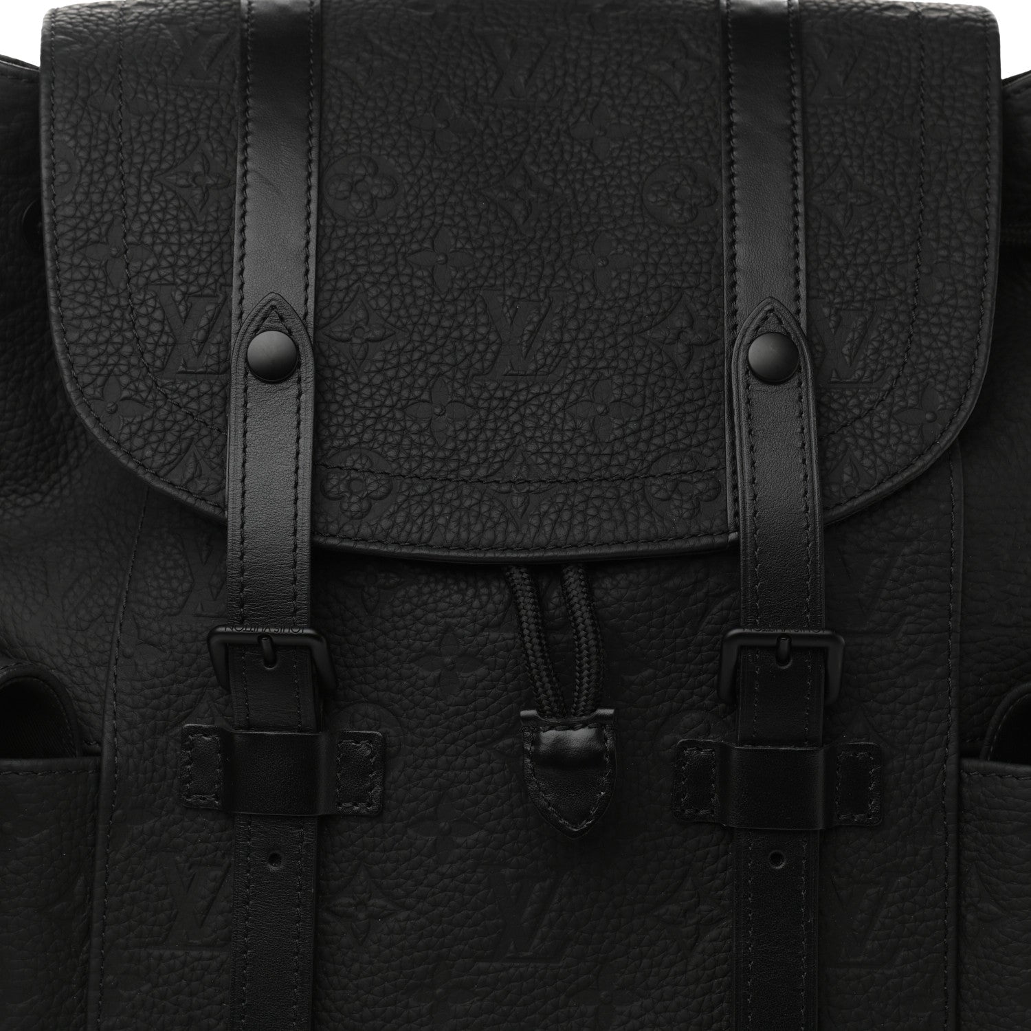 Louis Vuitton Taurillon Monogram Christopher MM Backpack Black 7 of 9
