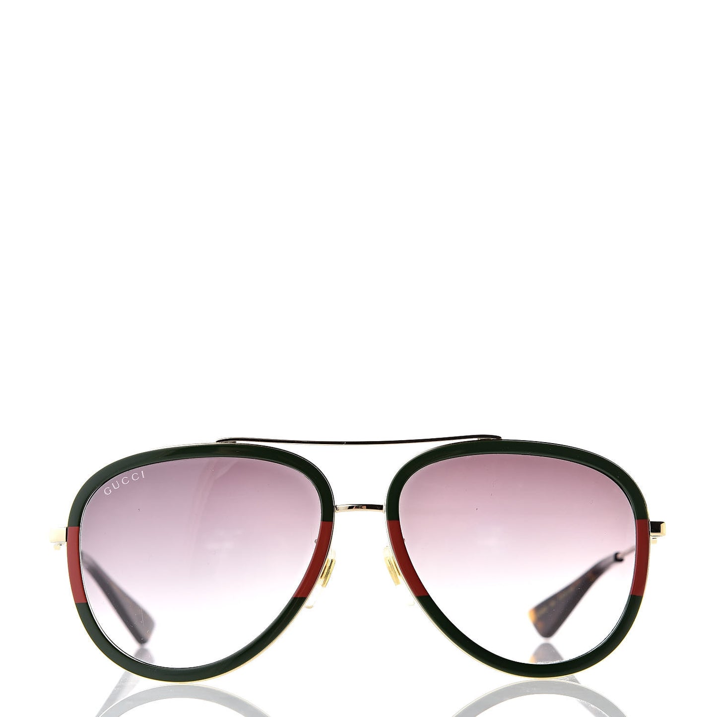 Web Aviator Sunglasses GG0062S Green Red