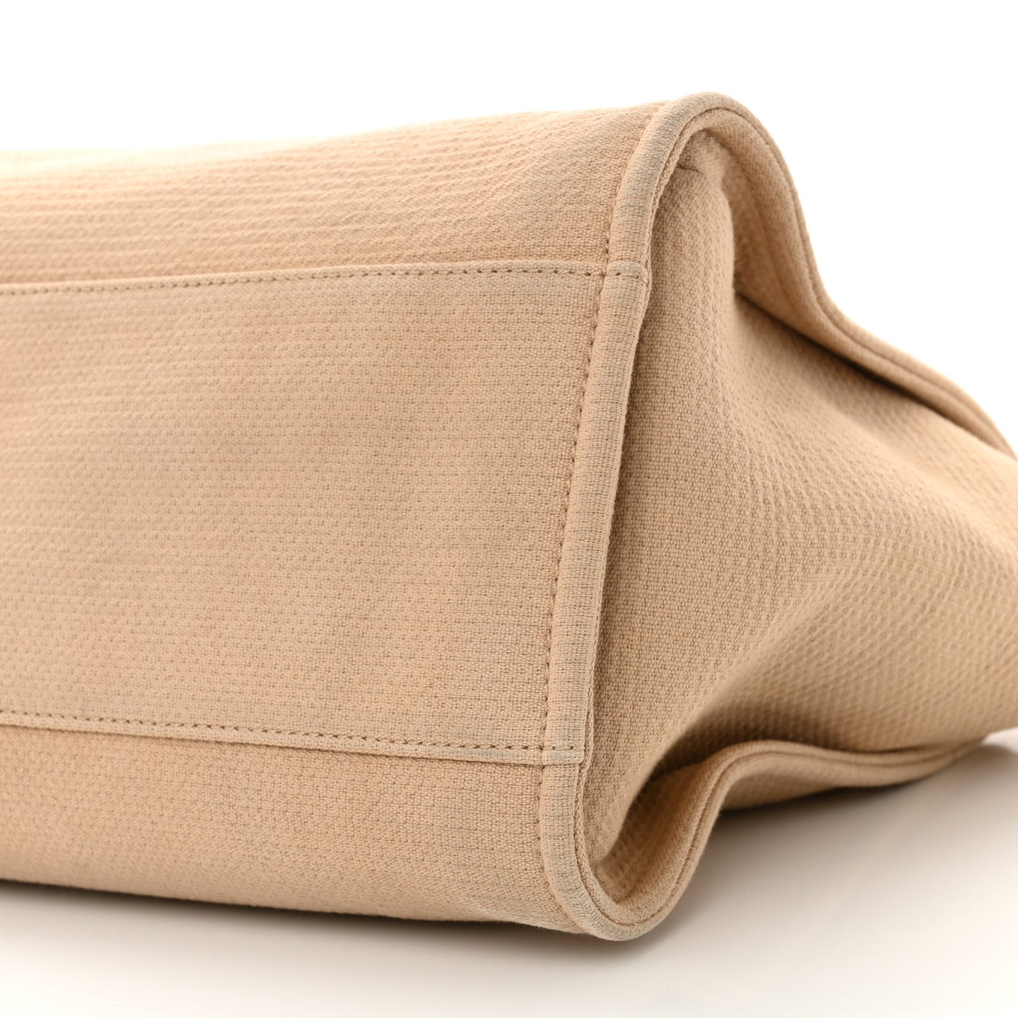 Mixed Fibers Medium Deauville Tote Beige