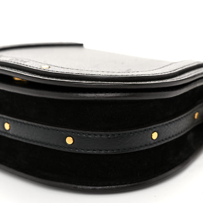Chloe Calfskin Suede Small Nile Bracelet Bag Black 10 of 11