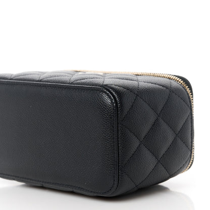 Chanel Caviar Quilted Small Vanity Case With Chain Black 10 of 11