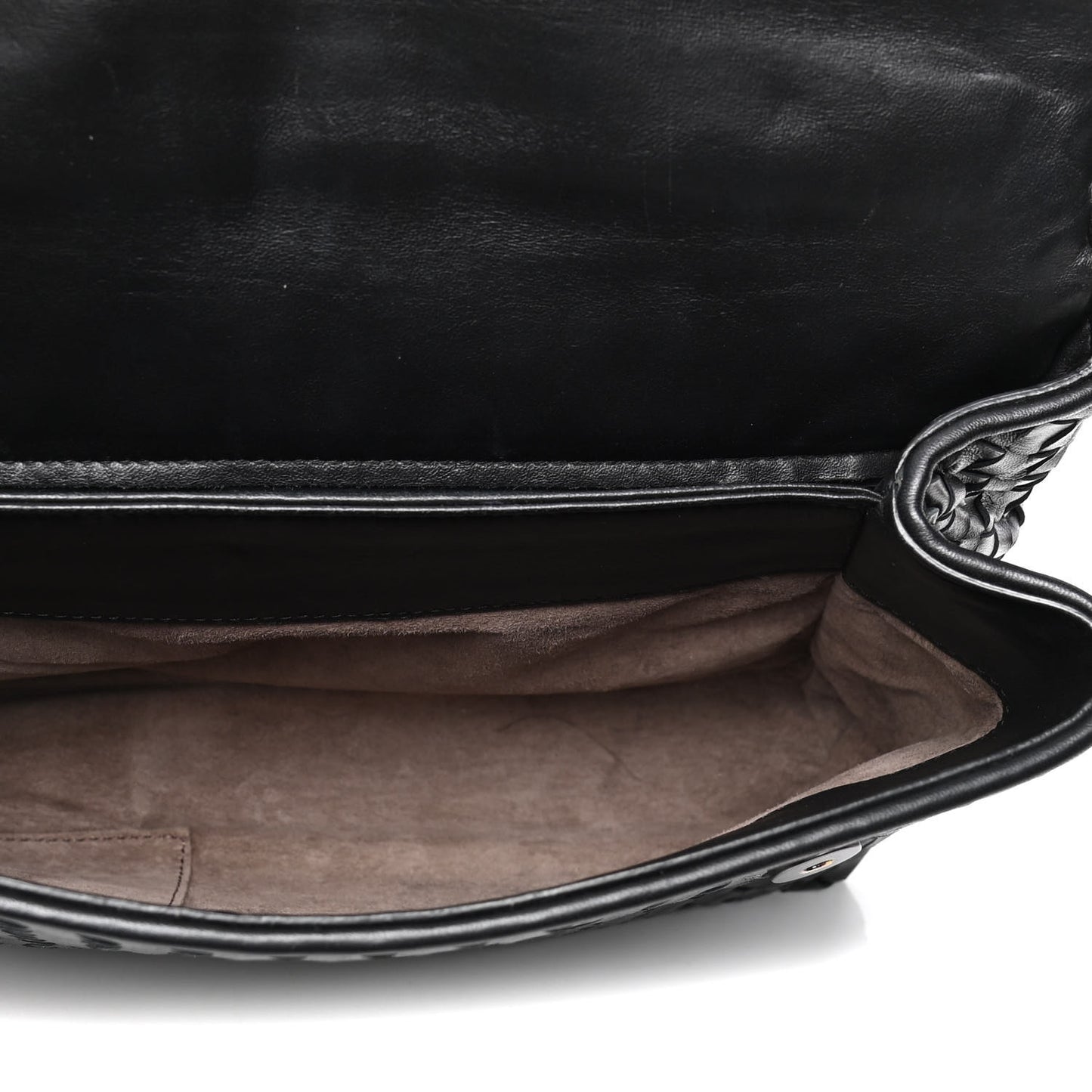 Nappa Intrecciato Medium Olimpia Shoulder Bag Black