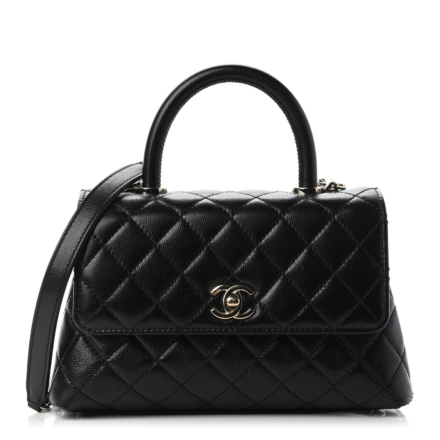 Chanel Caviar Quilted Mini Coco Handle Flap Black 1 of 6