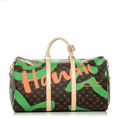 Louis Vuitton Monogram Tahitienne Hawaii Keepall Bandouliere 50 1 of 5