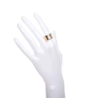 Bulgari 18K Yellow Gold B.Zero1 Four-Band Ring 53 6.25 2 of 6