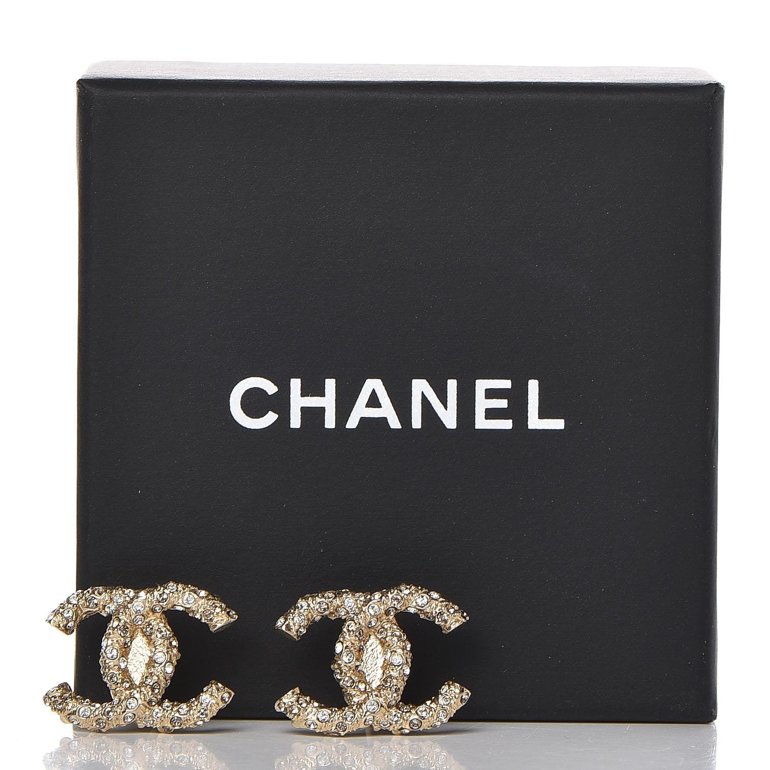 Chanel CC Earrings Gold 5 of 5