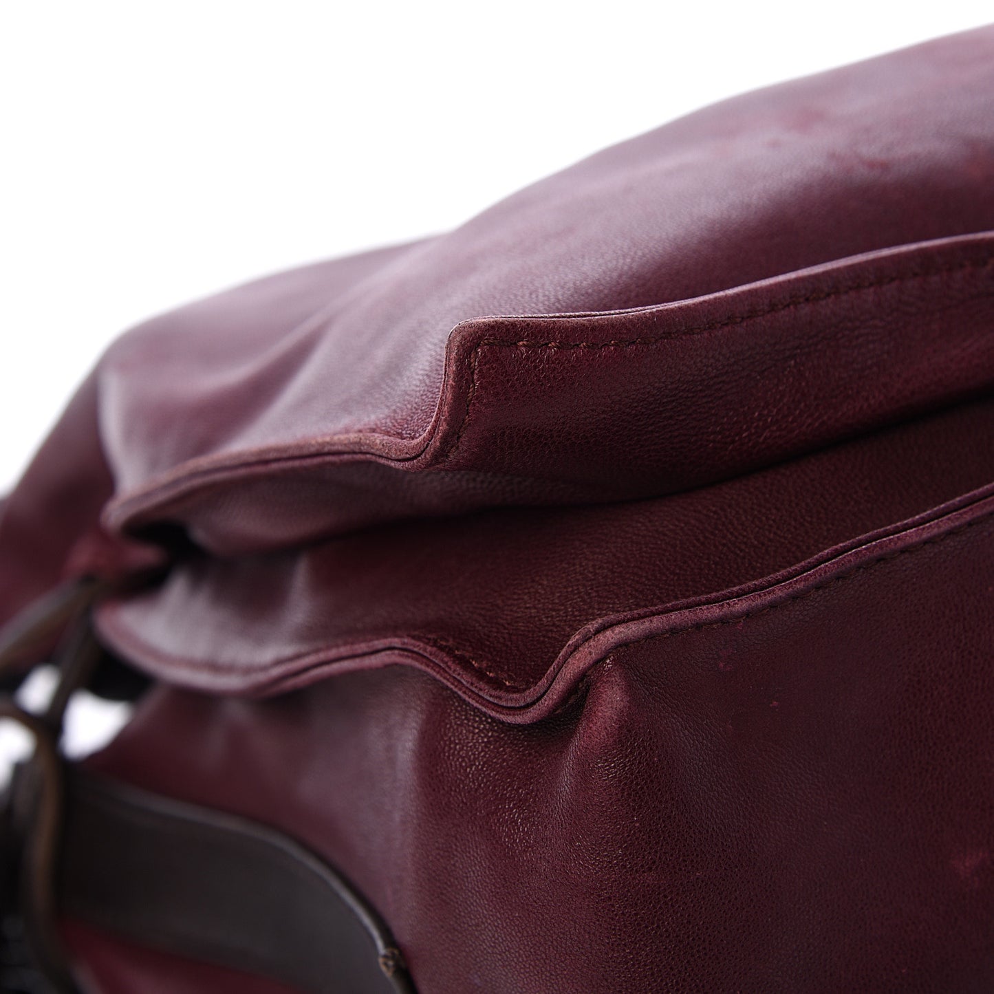 Nappa Small Flamenco Shoulder Bag Wine