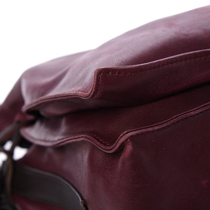 Loewe Nappa Small Flamenco Shoulder Bag Wine 8 of 13