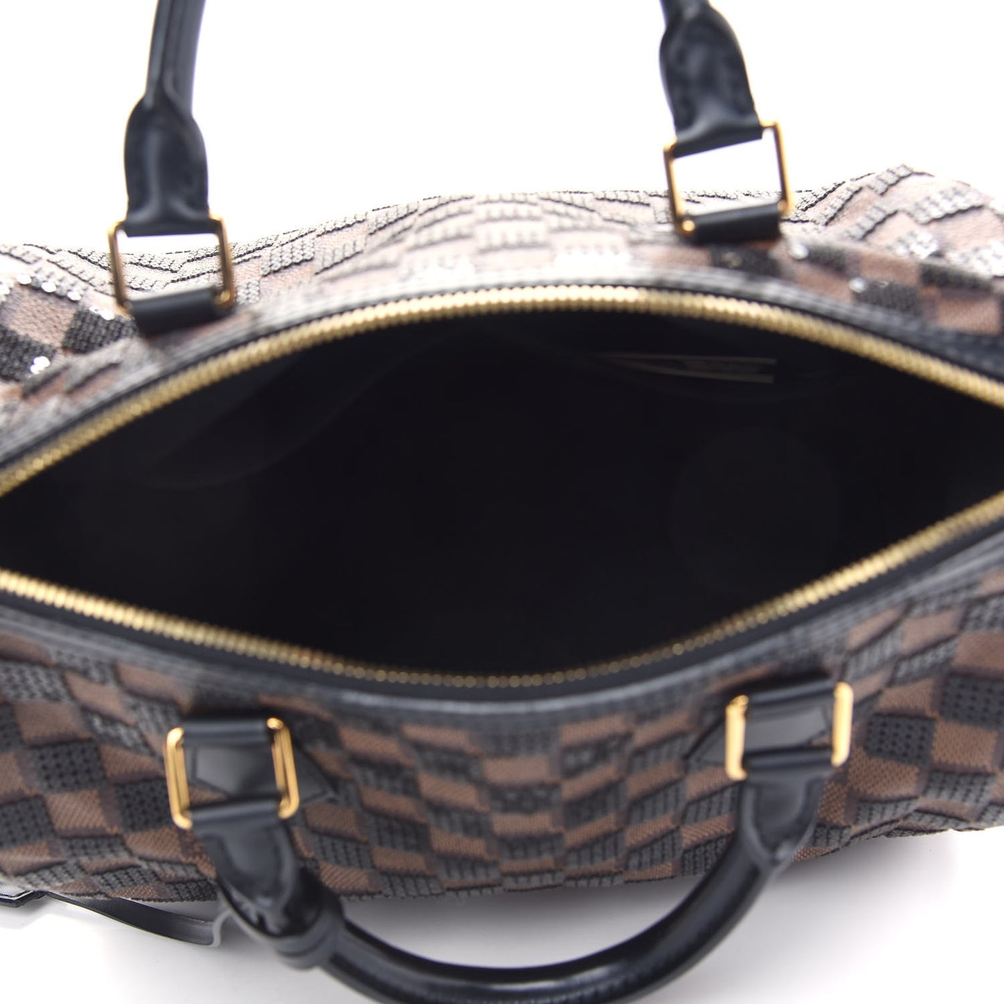 Damier Paillettes Speedy 30 Black