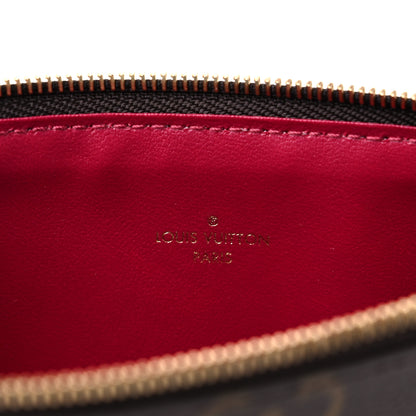 Louis Vuitton Monogram Felicie Chain Wallet Zippered Insert Fuchsia 6 of 6