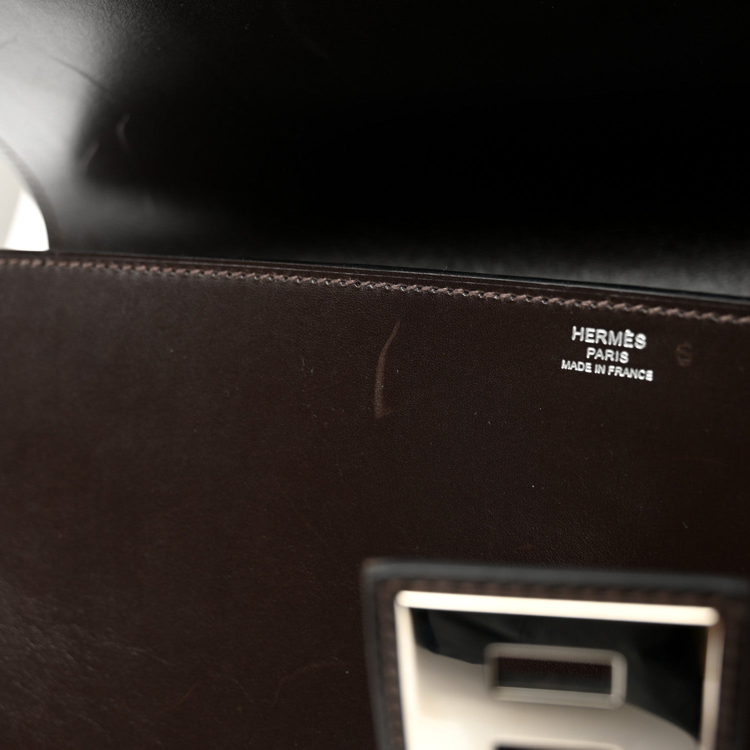 Hermes Box Medor 29 Clutch Chocolate 7 of 7