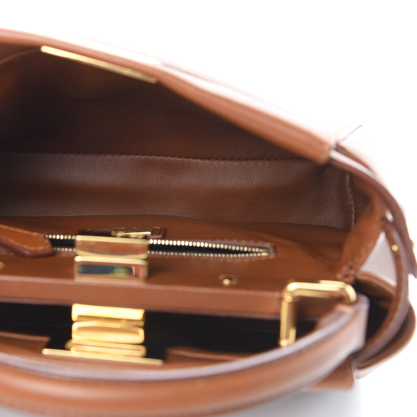 Nappa Mini Peekaboo Iconic Satchel Corteccia