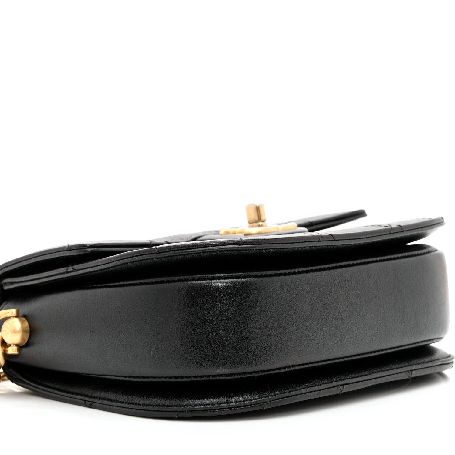 Chanel Calfskin Quilted Moon Messenger Black 9 of 10