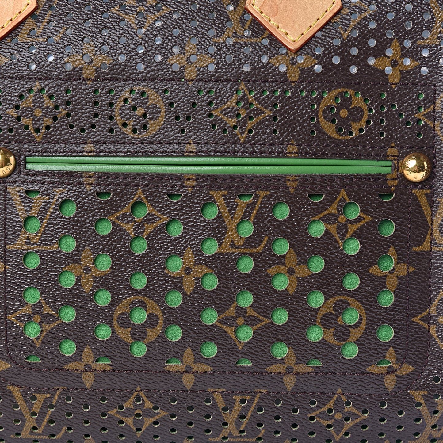 Monogram Perforated Speedy 30 Green