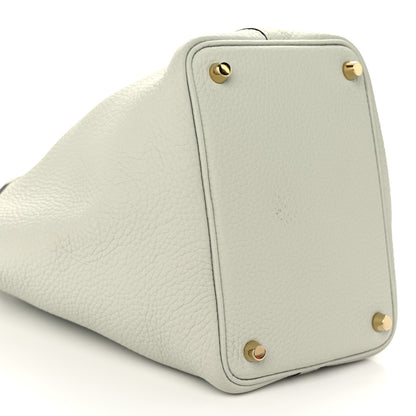 Hermes Taurillon Clemence Picotin Lock 18 Gris Neve 9 of 10