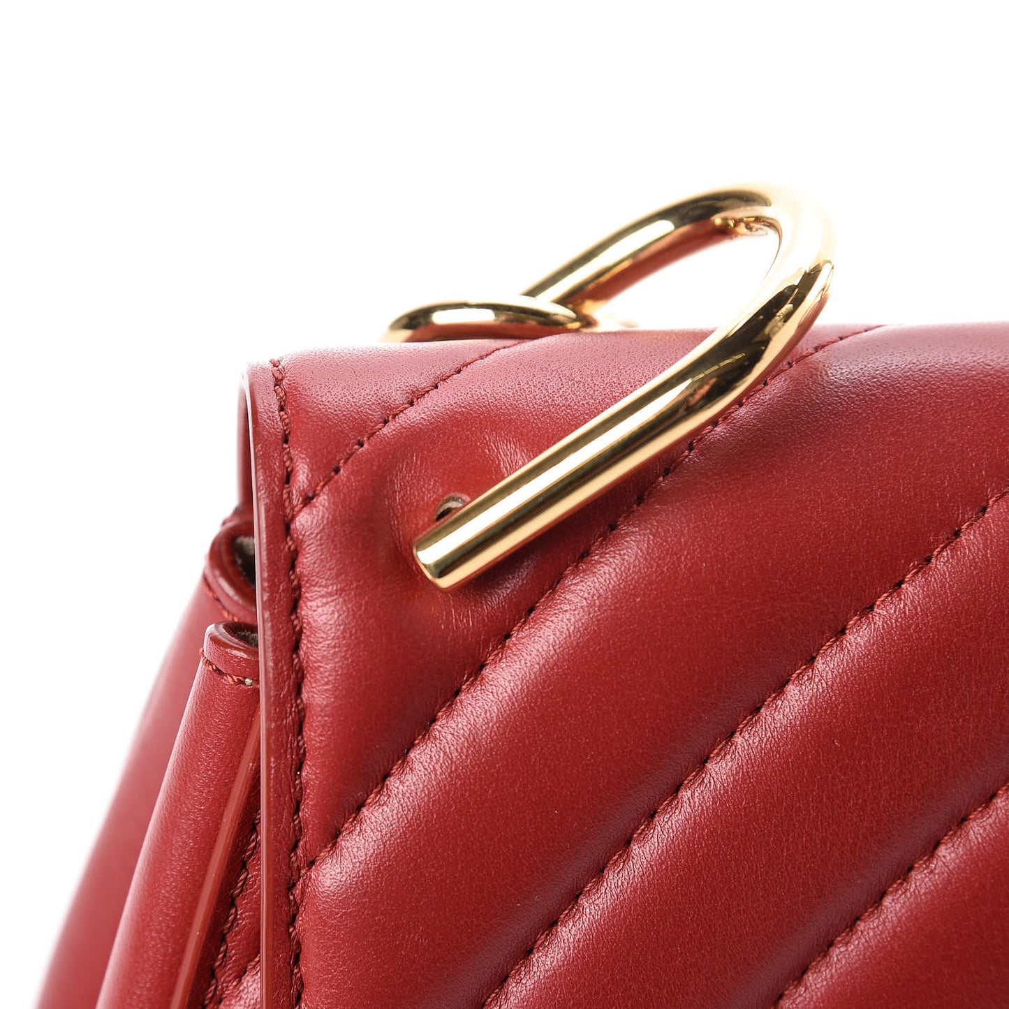 Calfskin Quilted Mini Drew Bijou Shoulder Bag Dahlia Red
