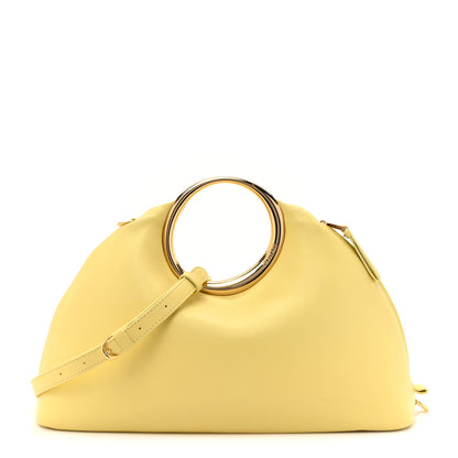 Jacquemus Calfskin Le Calino Ring Top Handle Bag Pale Yellow 1 of 13